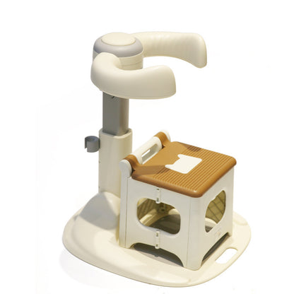 Baby Standing Bath Stand No Assembly Required Adjustable Childrens Non-slip Seat For Home Use